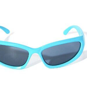 striking blue sunglasses